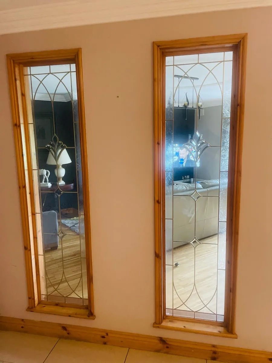 2 Leaded glass windows - Image 4