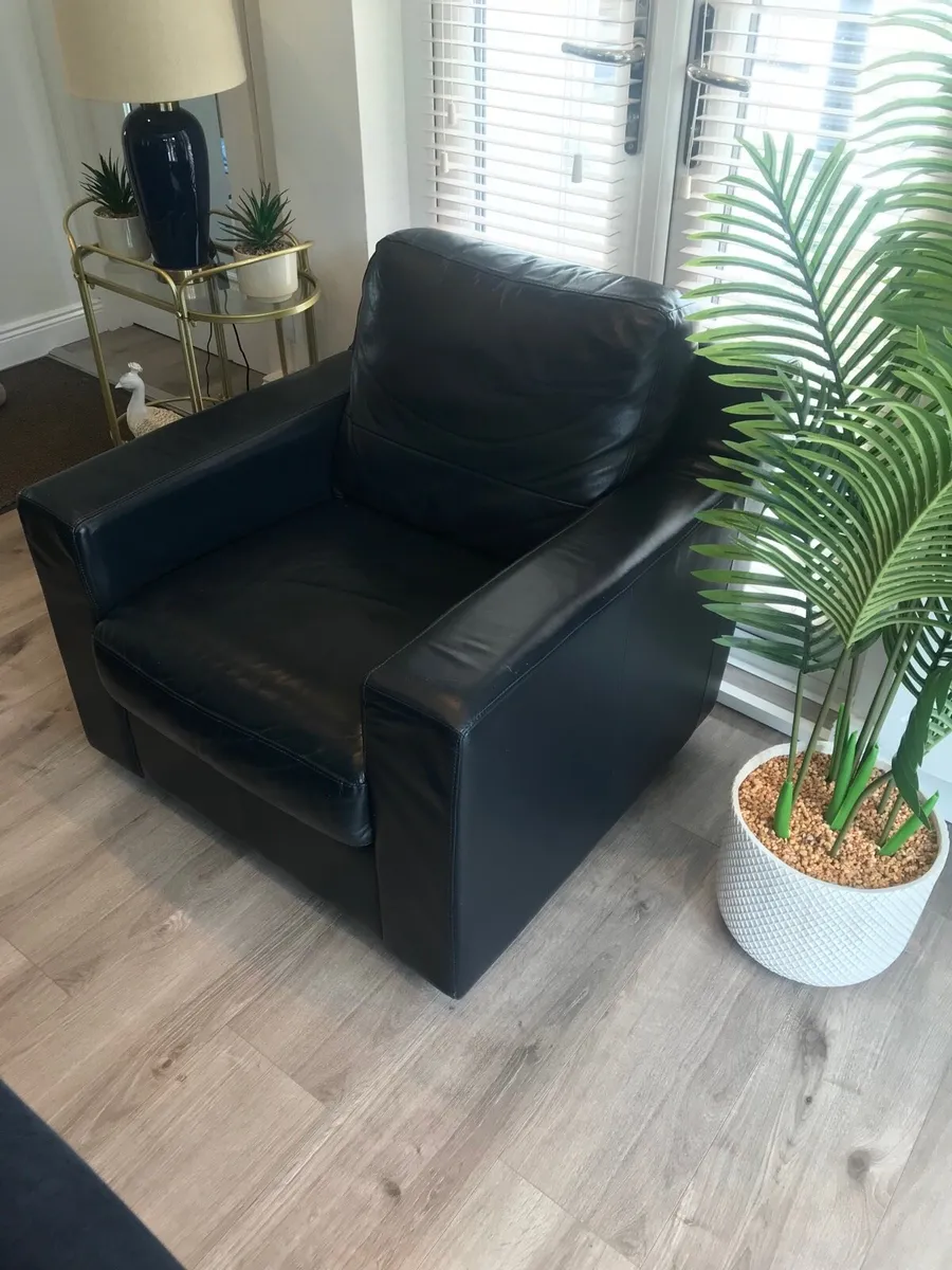 Milano leather armchair - Image 4
