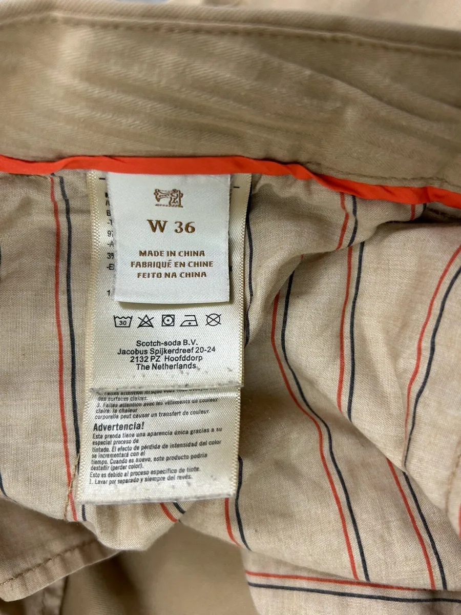 Scotch & Soda Camel Print Shorts Mens W38 - Image 4
