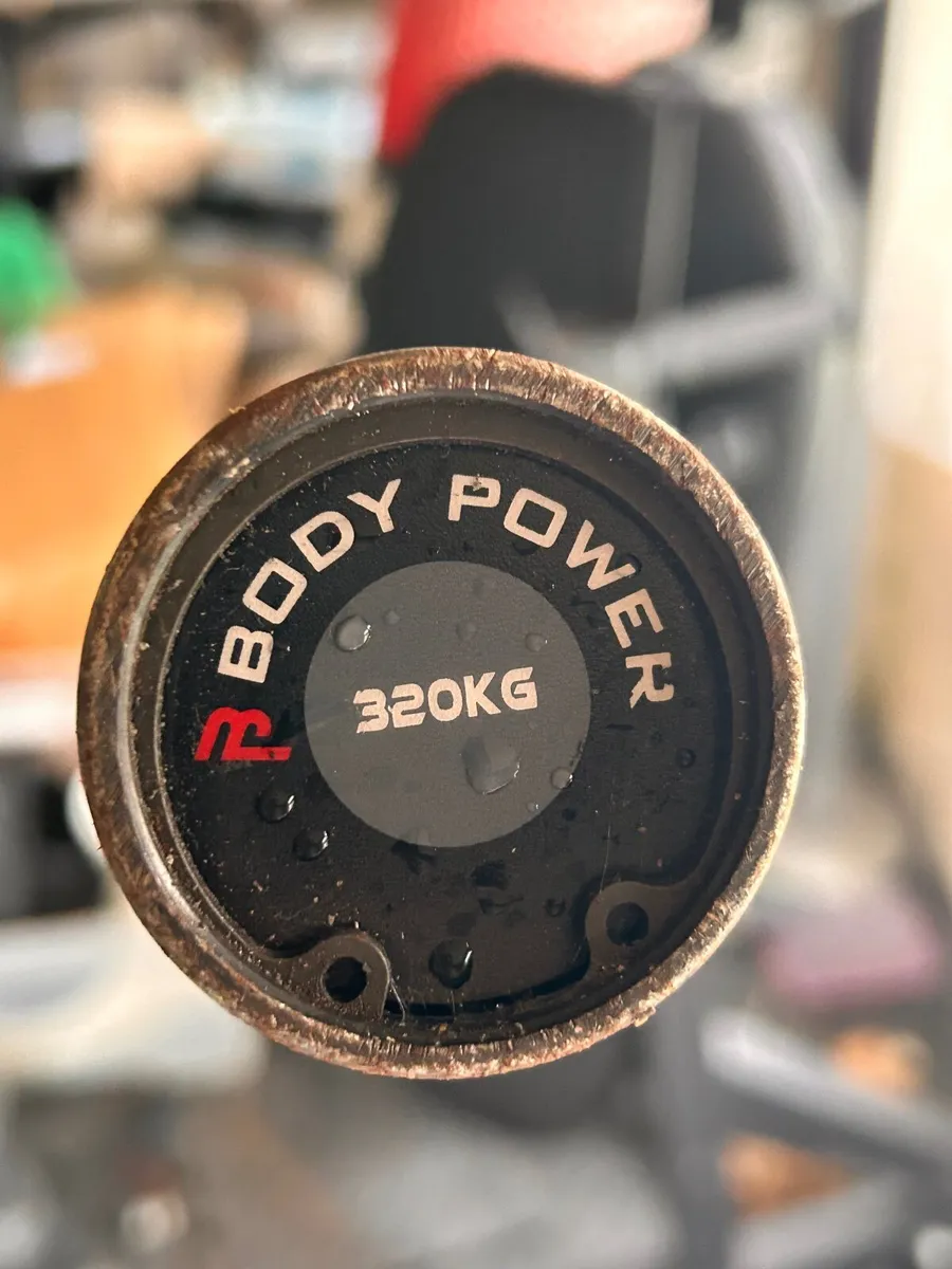 Body power 7 ft Olympic Barbell Black 20kg - Image 2