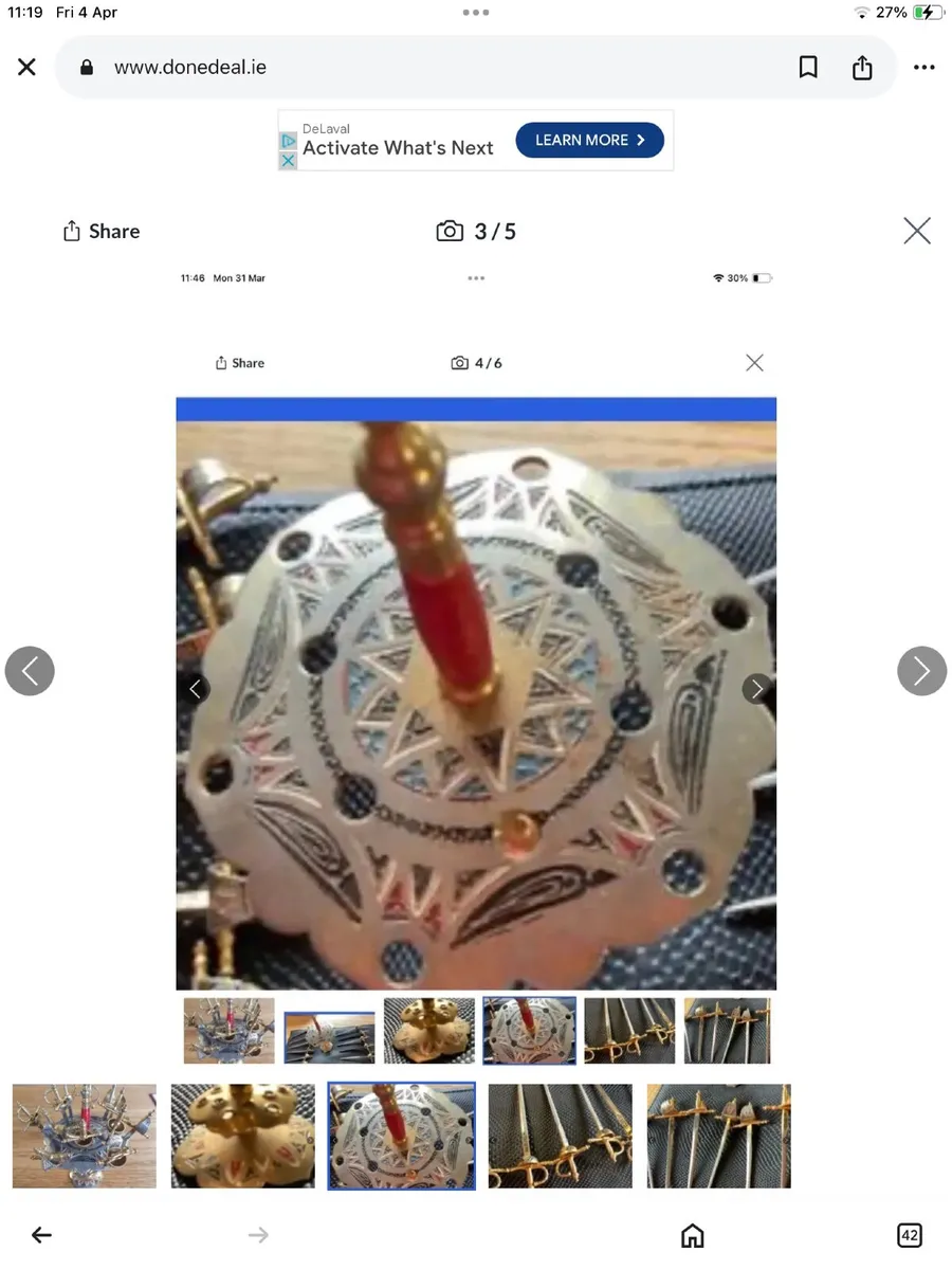 *****VINTAGE*****  12 Toledo Cocktail Swords - Image 4