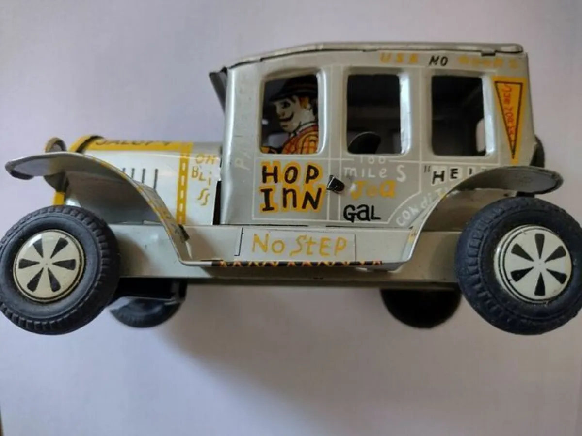 Line-Mar Tin Car: Friction Old Jalopy 1940s - 50s - Image 2