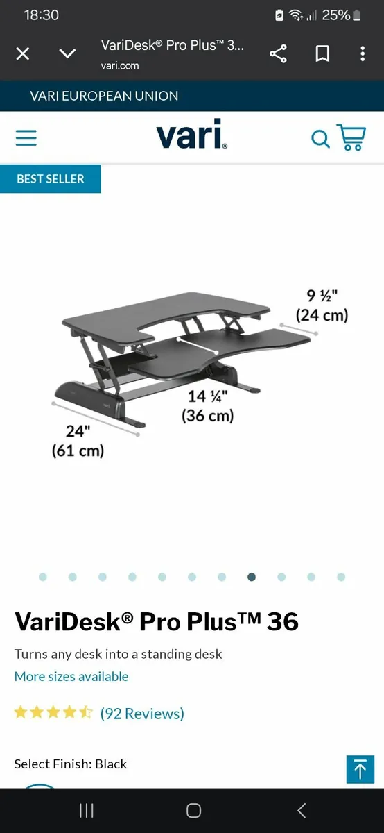 Desk adaptor to make a desk suitable for standing - Image 1