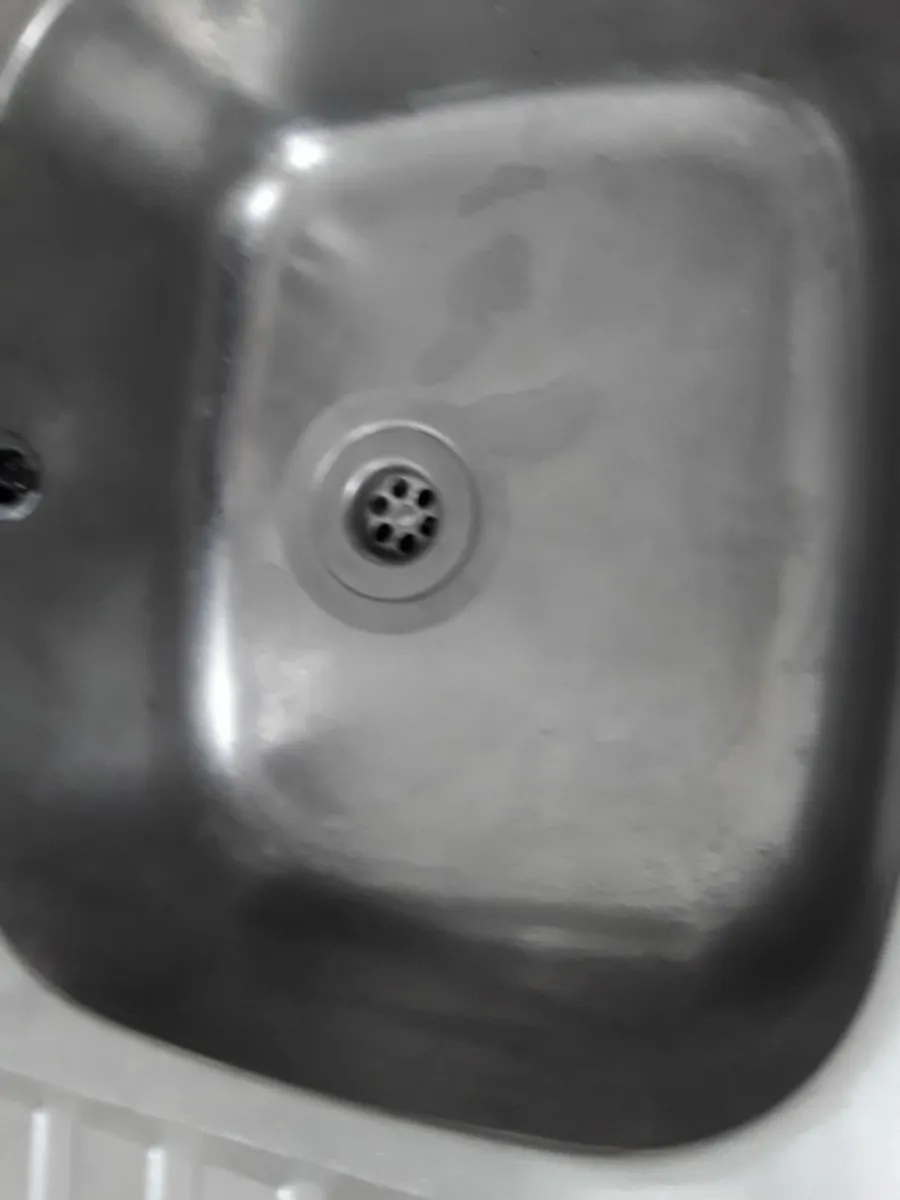 Stainless steel sink mixed taps left hand drainer - Image 2