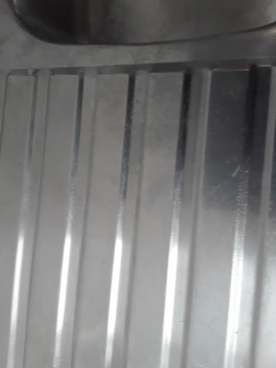 Stainless steel sink mixed taps left hand drainer - Image 3