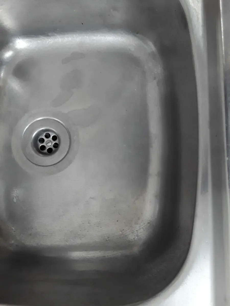 Stainless steel sink mixed taps left hand drainer - Image 4