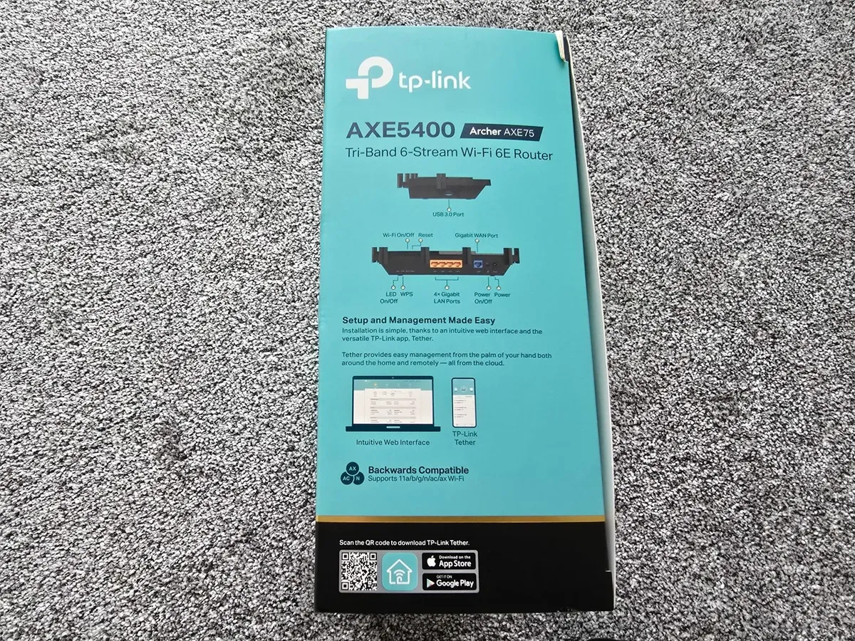 TP-Link Archer AXE75 AXE5400Mbps WiFi 6E Router - Image 4