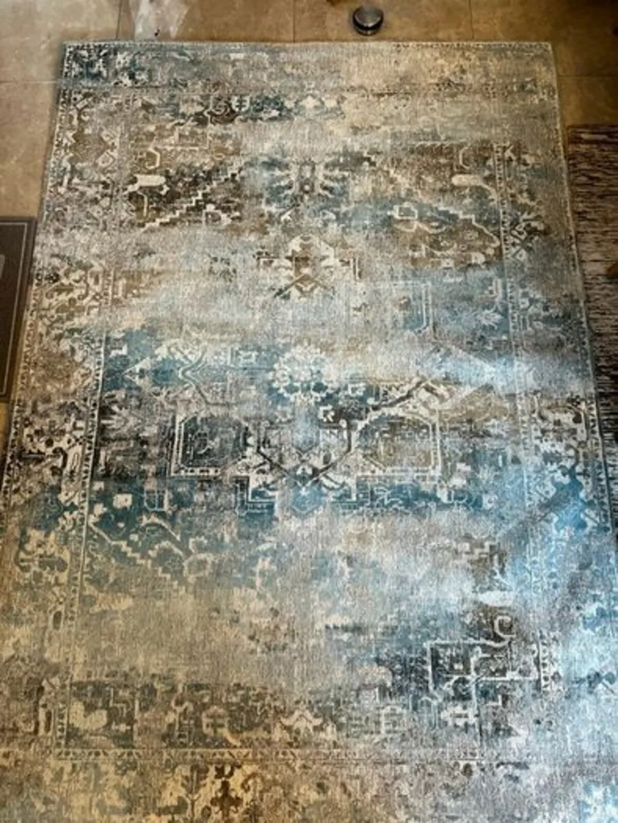 Louis De Poortere Rug 170x240cm Blue Brand New - Image 1