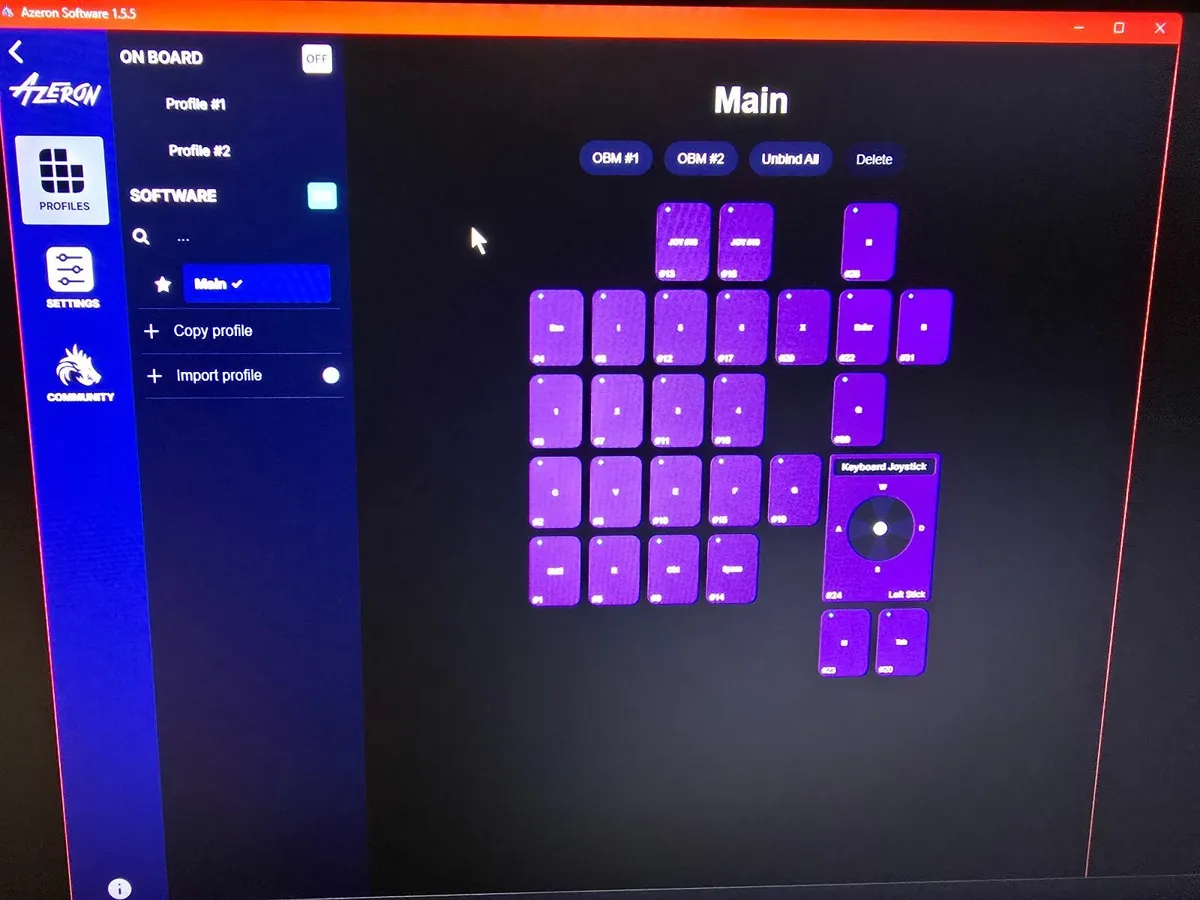 Azeron Compact gamepad keypad glow in the dark - Image 4