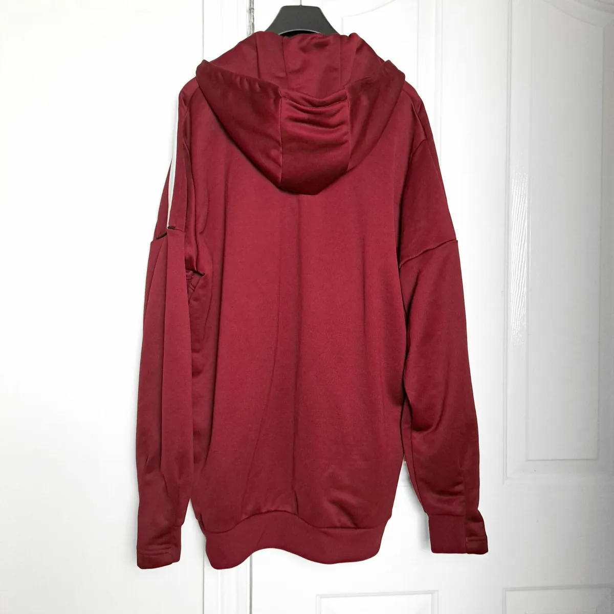 Adidas AEROREADY Red Half Zip Hoodie Sweatshirt L - Image 2