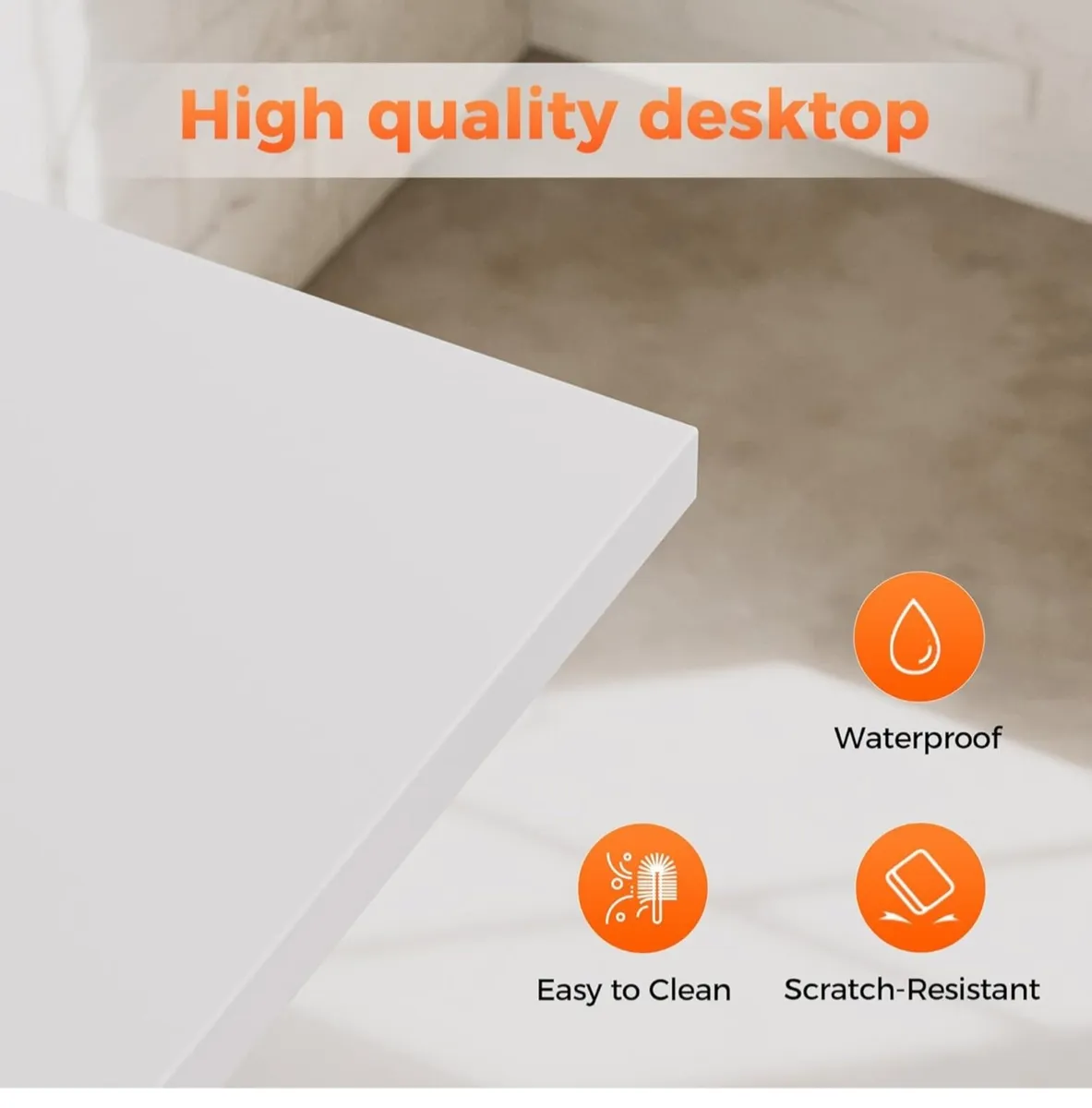 Small L Shaped Desk with Power Outlets,100 cm - Image 3