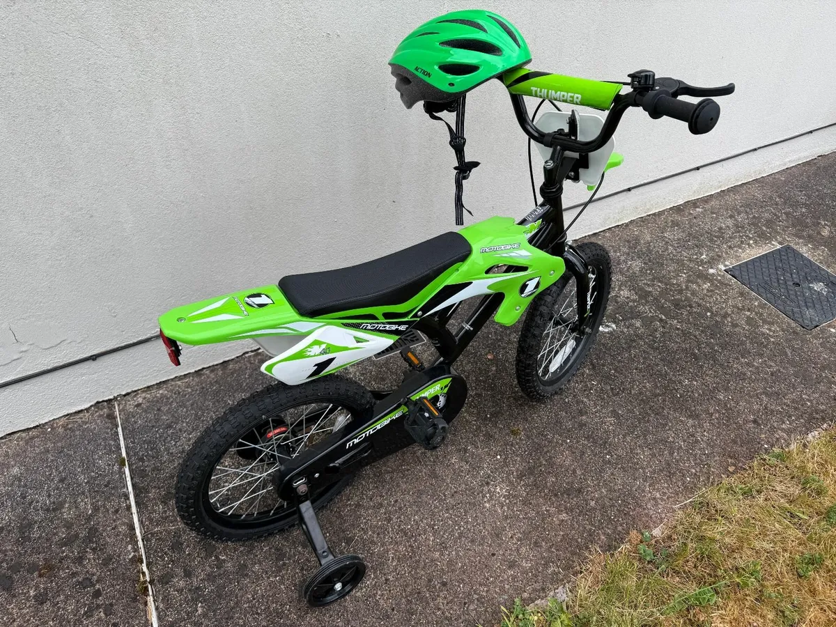 Kids Bicycle - 16 Inch Moto X Motocross-Style Bike - Image 3