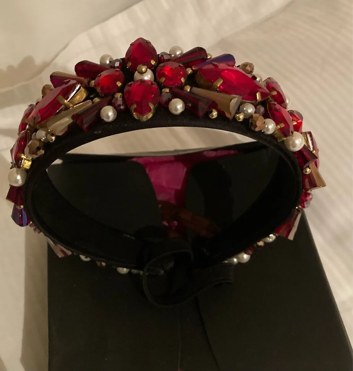 Jewelled Headband & Earrings Set - Image 1