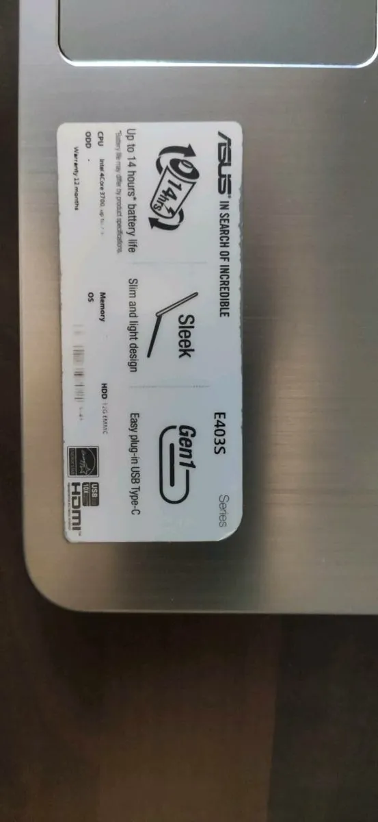 Asus windows 10 laptop - Image 3
