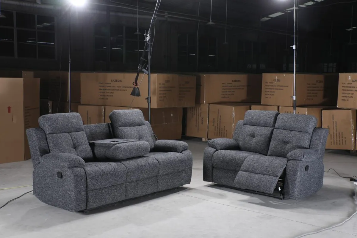 New 3+2 Or 3+1+1 Belmont Fabric Recliner