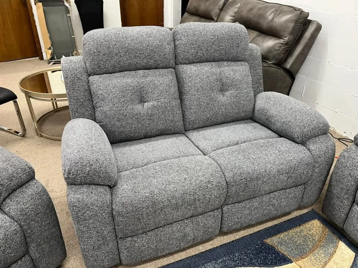 New 3+2 Or 3+1+1 Belmont Fabric Recliner - Image 2