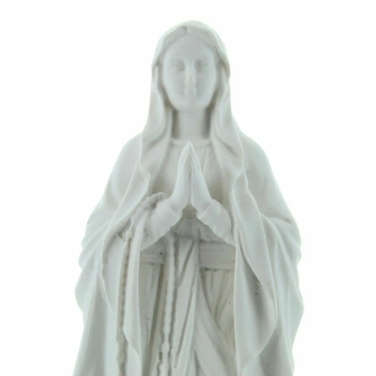 Lady Of Lourdes In White Resin, Free Post - Image 1