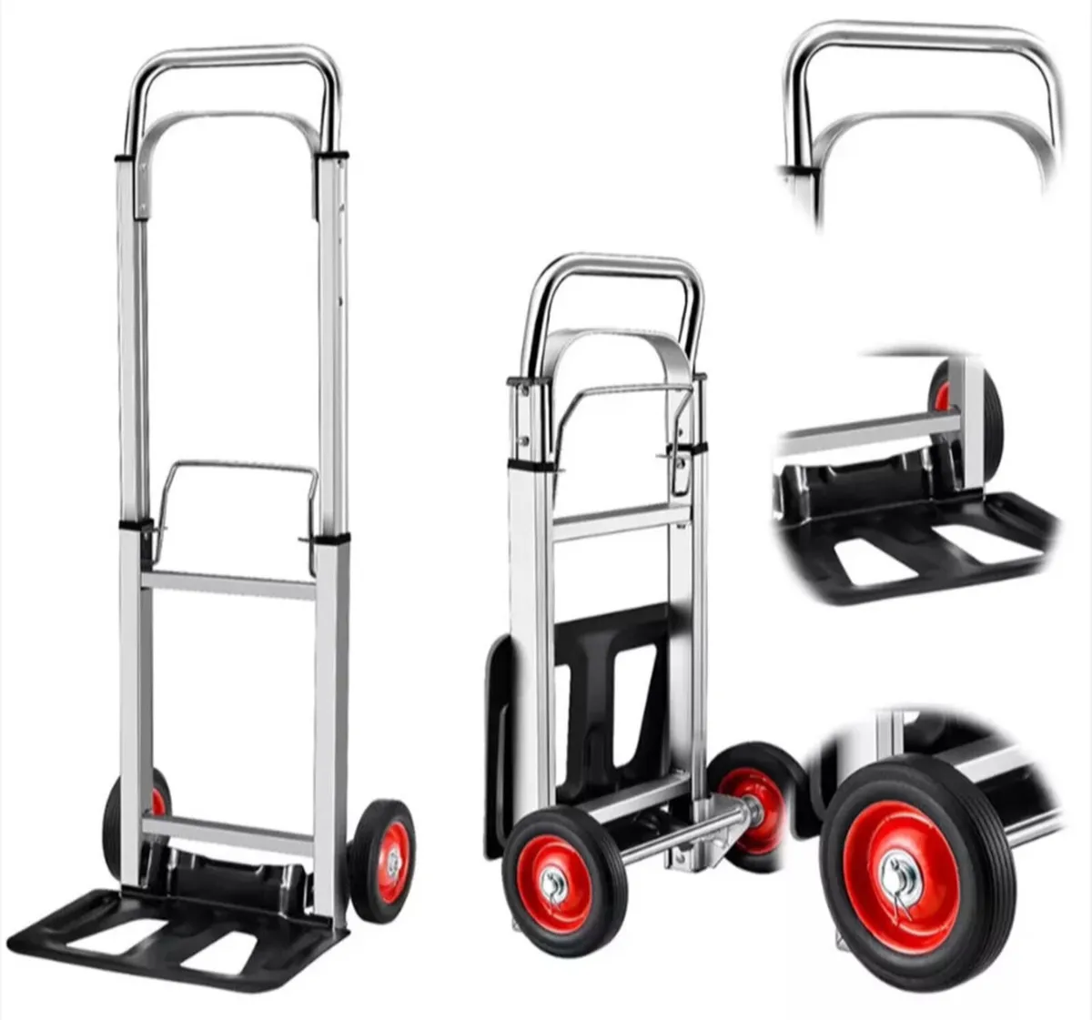 100kg Folding Sack Truck Trolley Hand Cart NEW - Image 2