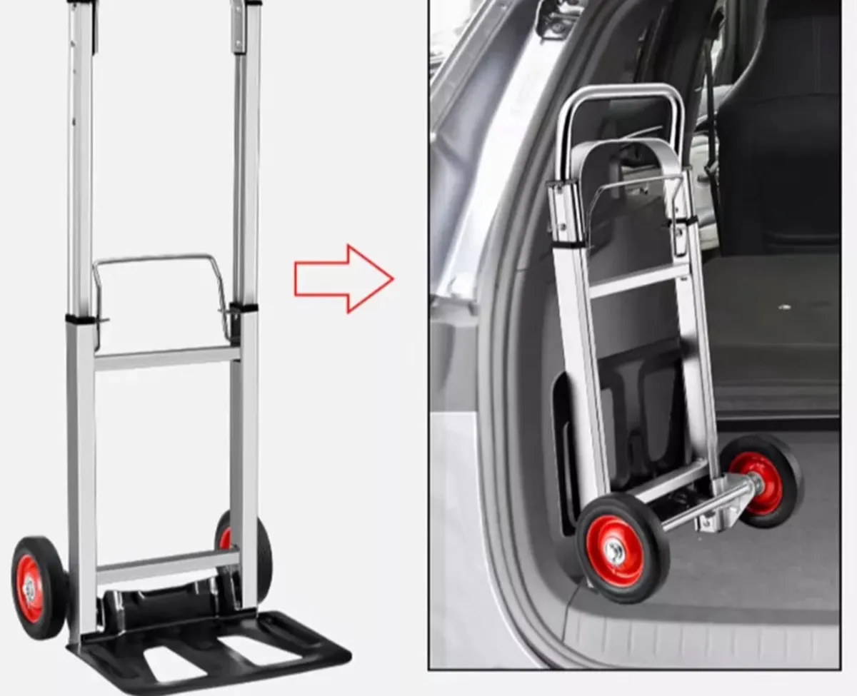 100kg Folding Sack Truck Trolley Hand Cart NEW - Image 3