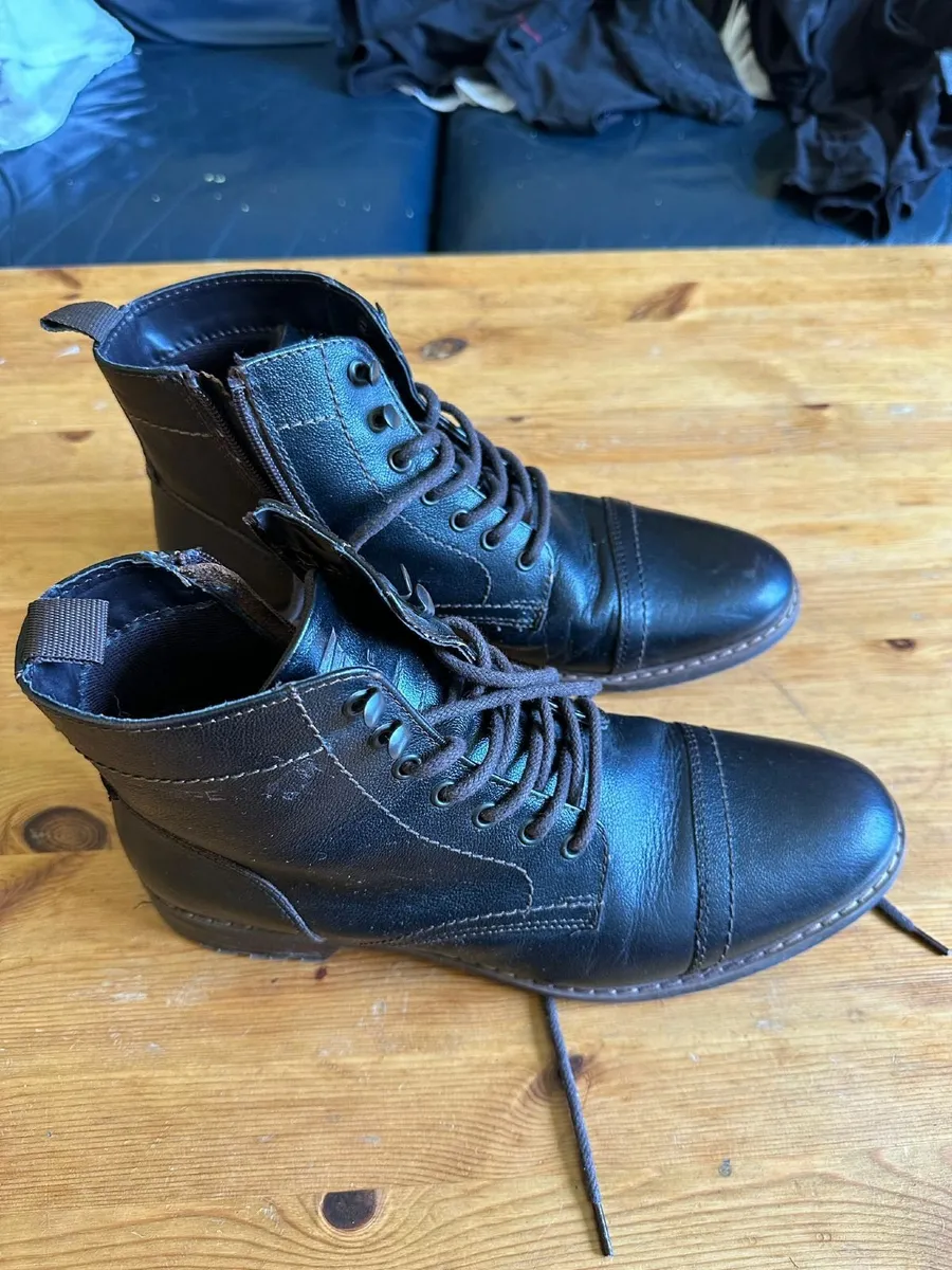 Ankle Length Genuine Leather Boots for Men - shoes - Image 1