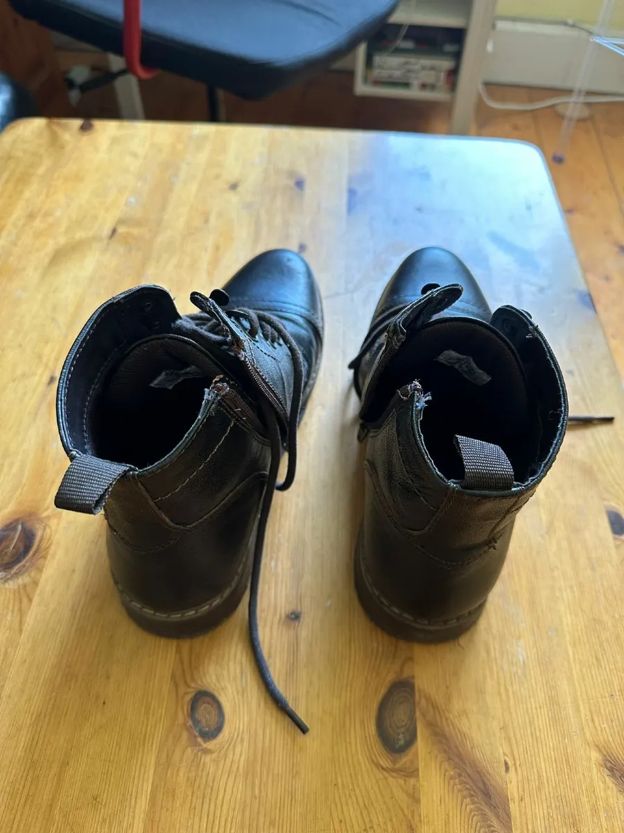 Ankle Length Genuine Leather Boots for Men - shoes - Image 2