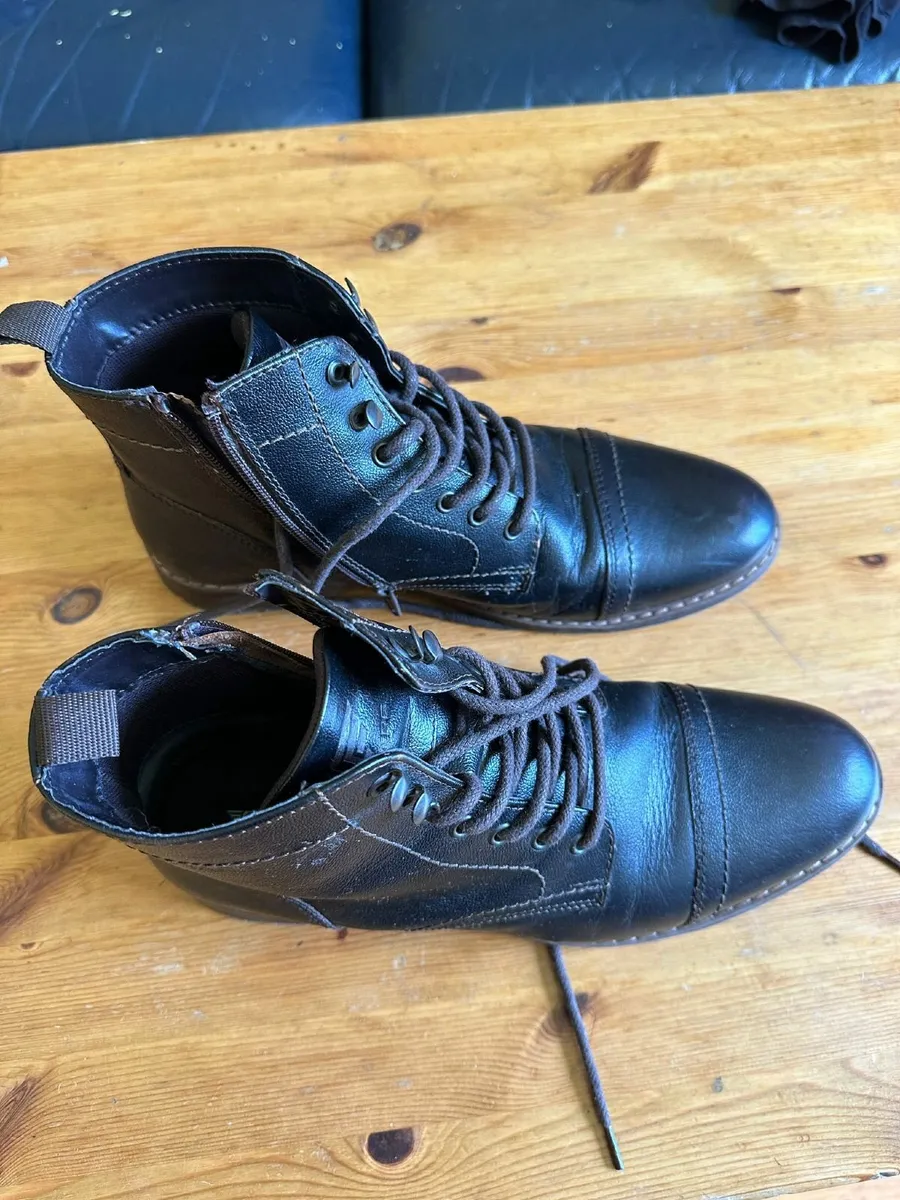Ankle Length Genuine Leather Boots for Men - shoes - Image 4