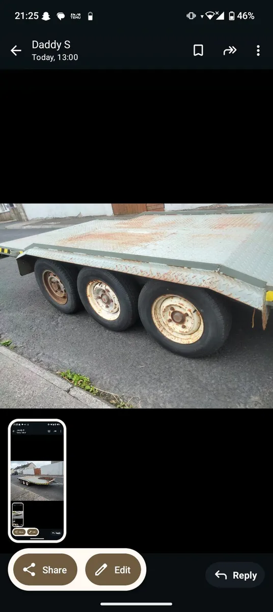 BIG 6 WHEEL TRAILER - Image 1