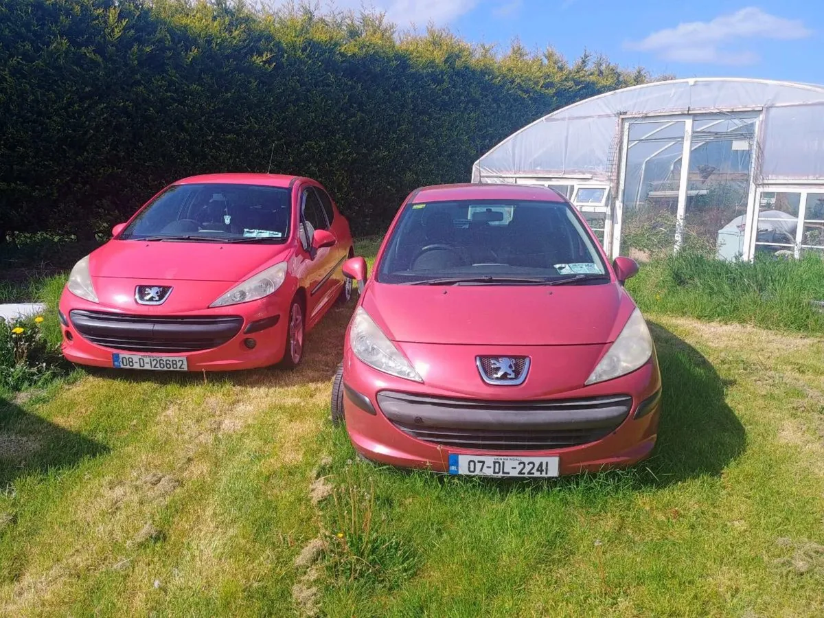 Two Peugeot 207 cars. - Image 1