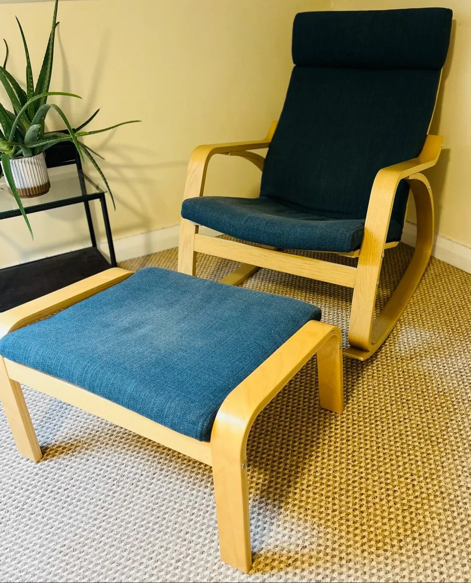 Armchair and footstool