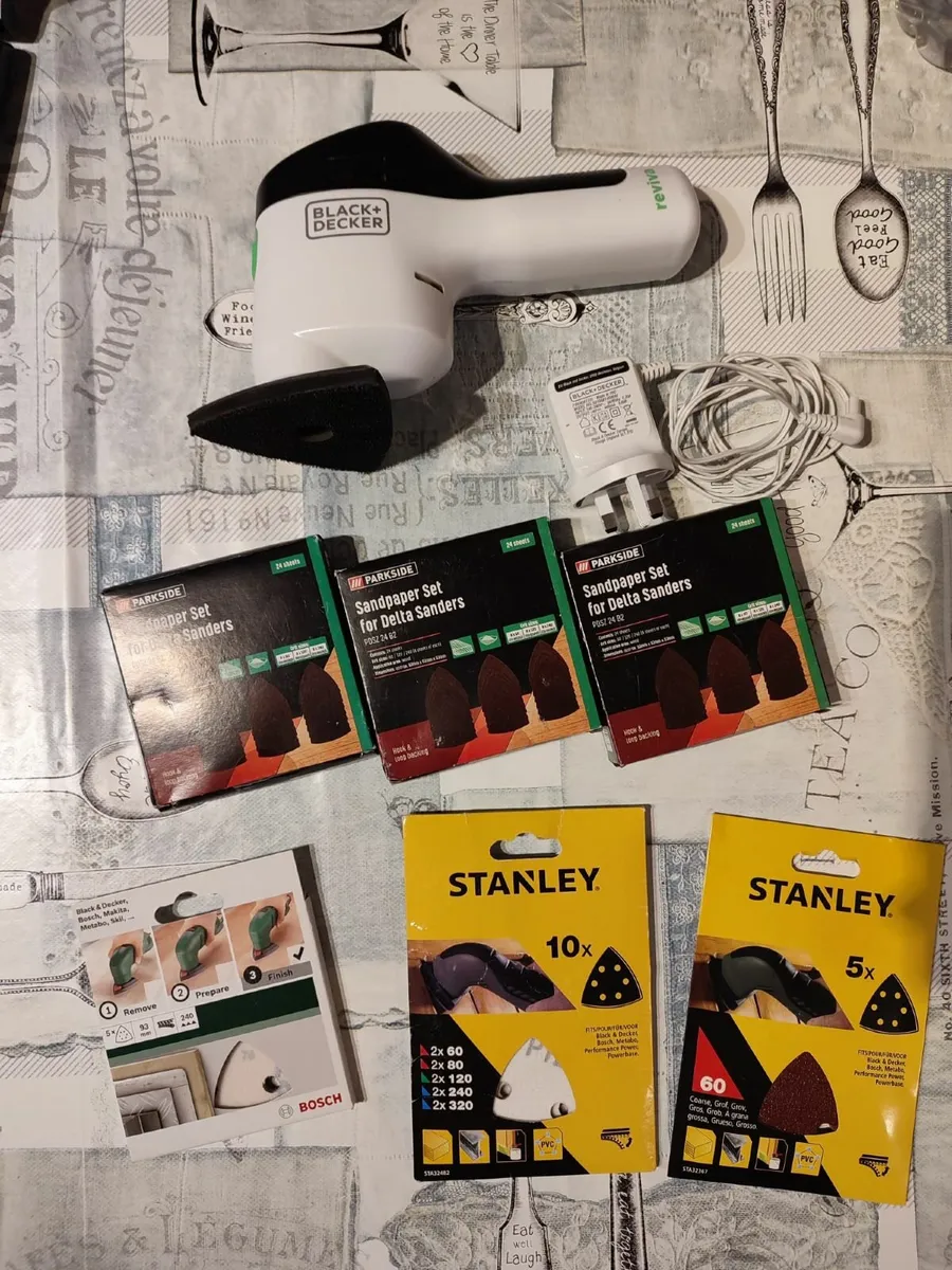 Cordless Sander + 92 Sanding Discs - Image 2