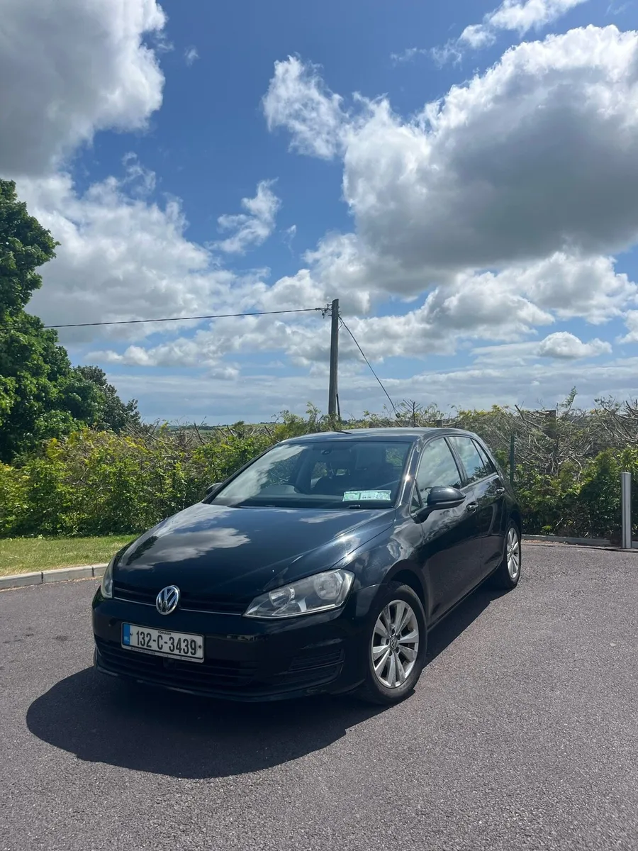 2013 Black Volkswagen Golf TDI Bluemotion - Image 1