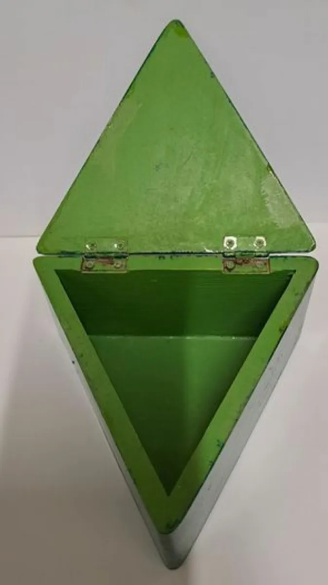 Vintage wooden box with clown - Image 3