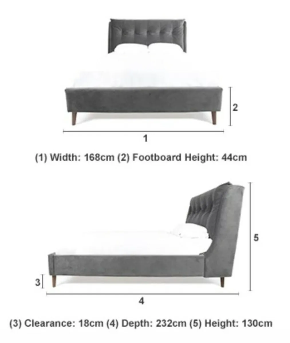 Luxury King 5ft Bed & Mattress - Image 4