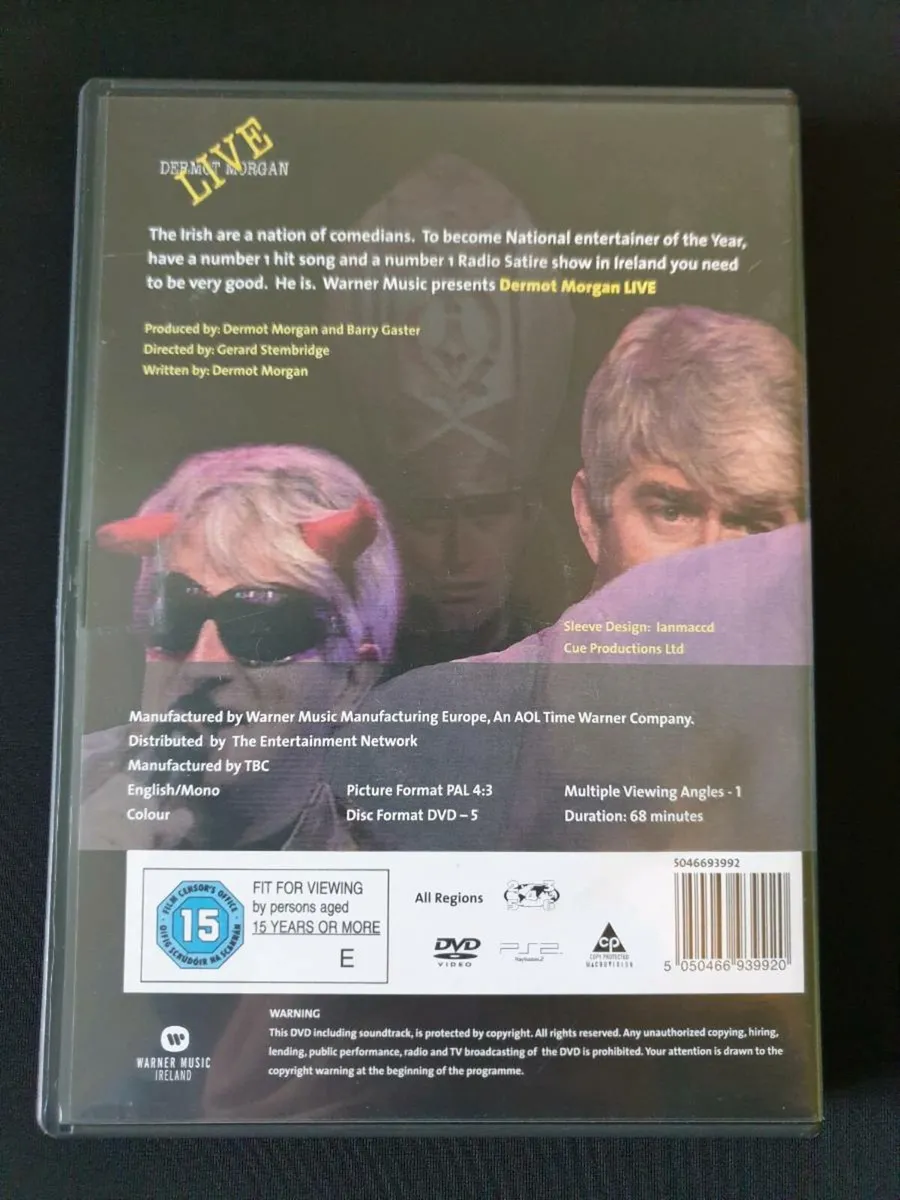 Dermot Morgan Live DVD 1994 2003 Irish Stand Up - Image 2