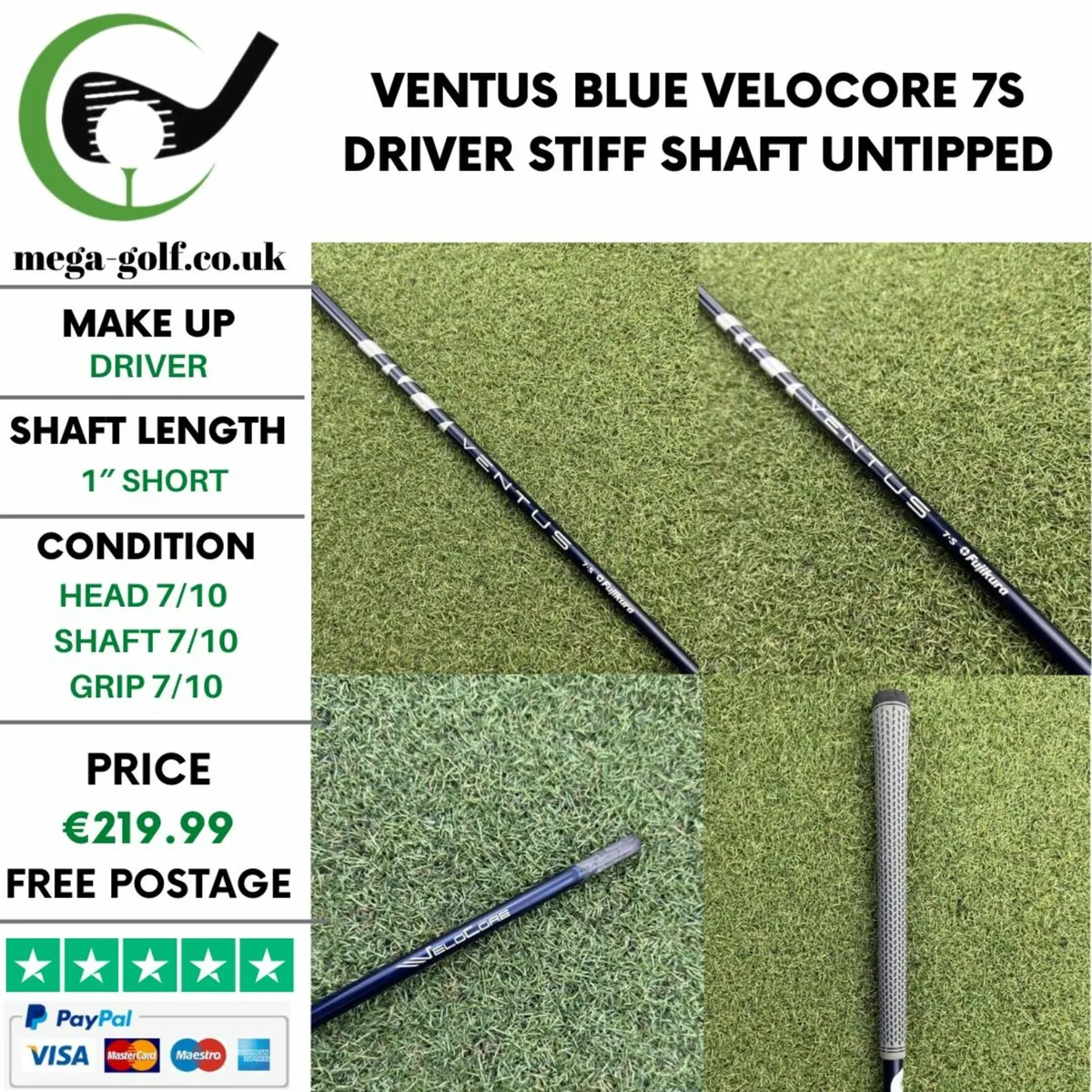 VENTUS BLUE VELOCORE 7S DRIVER STIFF SHAFT - Image 1