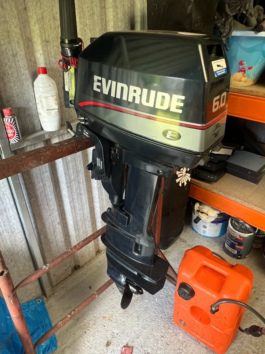 6.0hp EVINRUDE OUTBOARD LONGSHAFT - Image 1