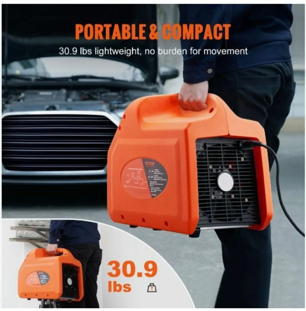 1 HP Refrigerant Recovery Machine - Dual Cylinder - Image 4