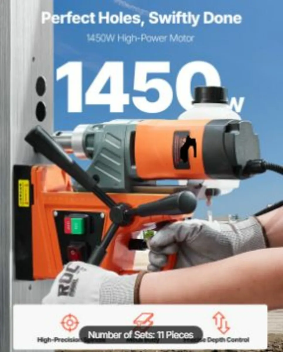Magnetic Drill 1450W 12500N Portable - Image 2