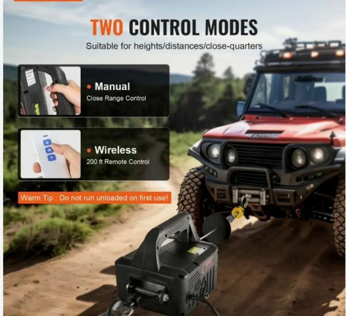2-in-1 Portable Electric Hoist Power Winch - Image 2