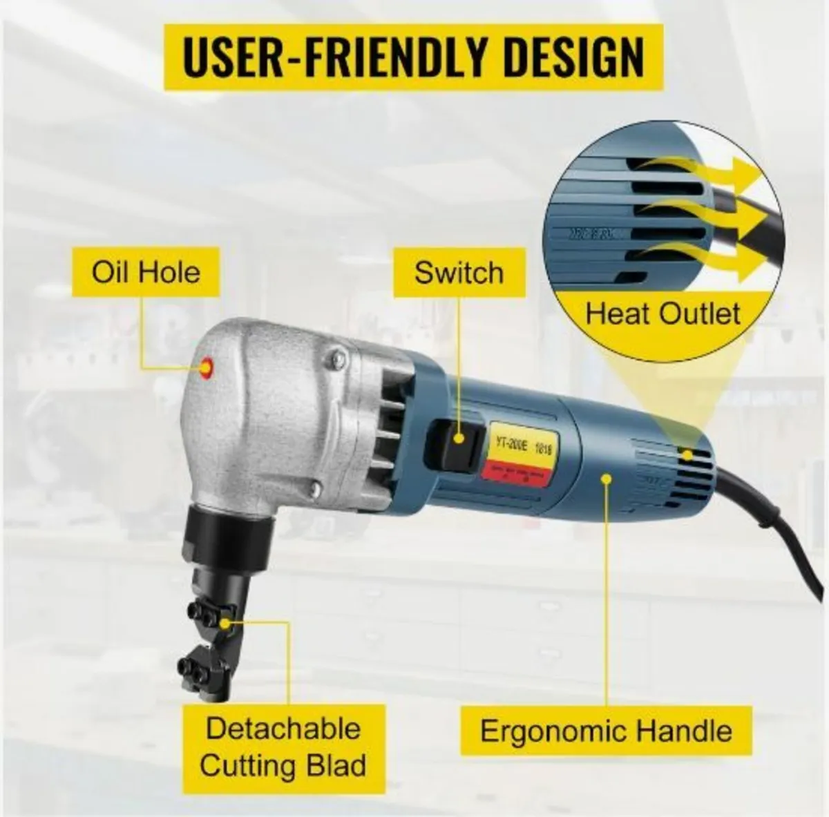 Electric Metal Nibbler 380W Nibbler Metal Cutter - Image 4