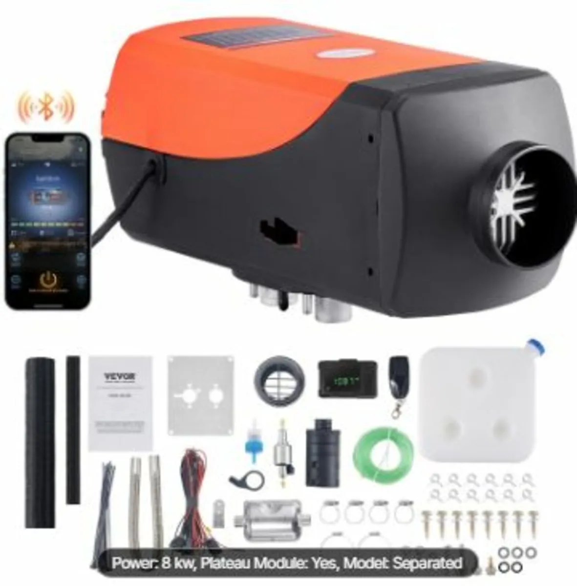 Diesel Air Heater 12V 8KW Bluetooth - Image 1