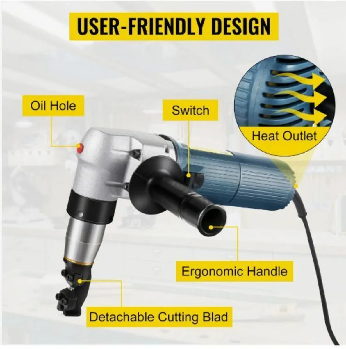 Electric Metal Nibbler 625W Nibbler Metal Cutter - Image 3