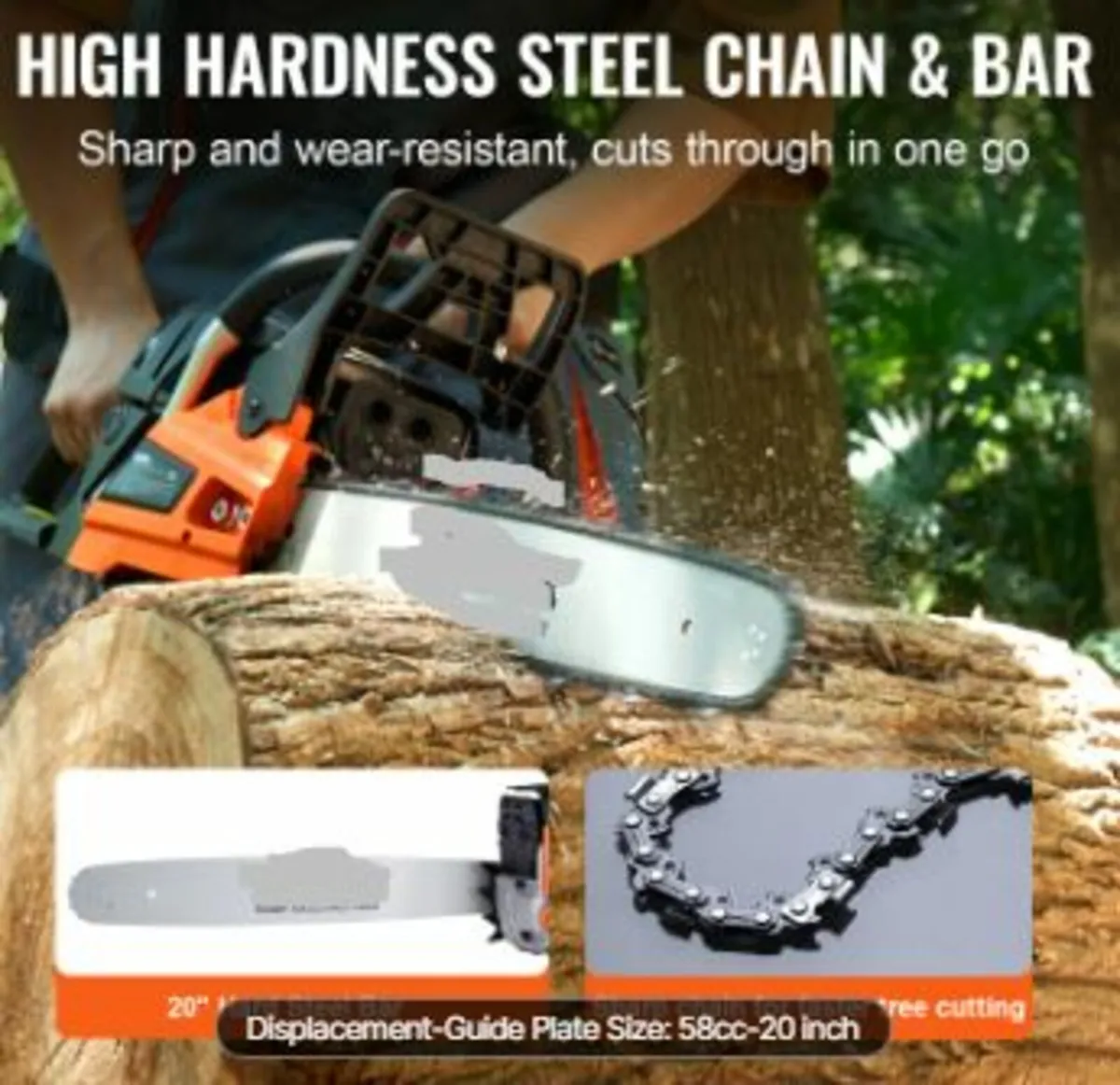 58CC 20" Gasoline Chainsaw Gas - Image 2