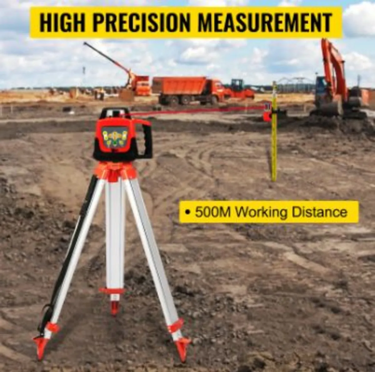 Red Rotary Laser Level Self Leveling - Image 3