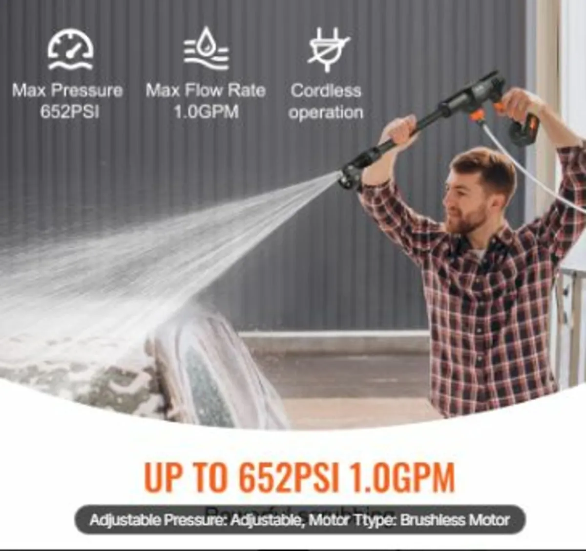 High Pressure Cordless Washer Cleaner - Image 2