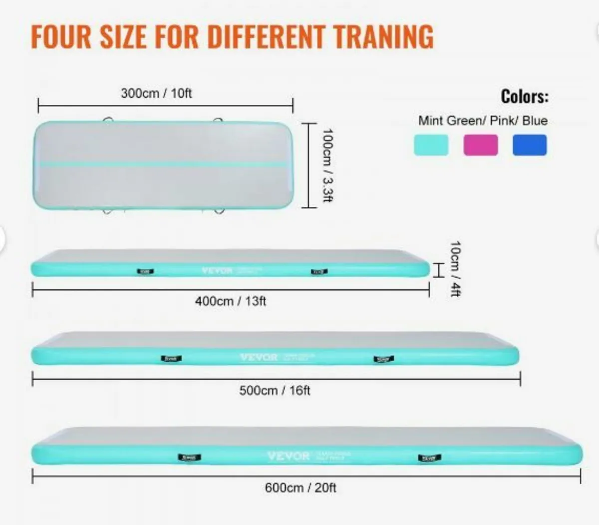 13FT Air Track Inflatable Training Tumbling - Image 2