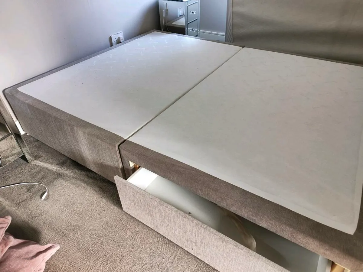 King koil king size bed base with drawers - Image 2