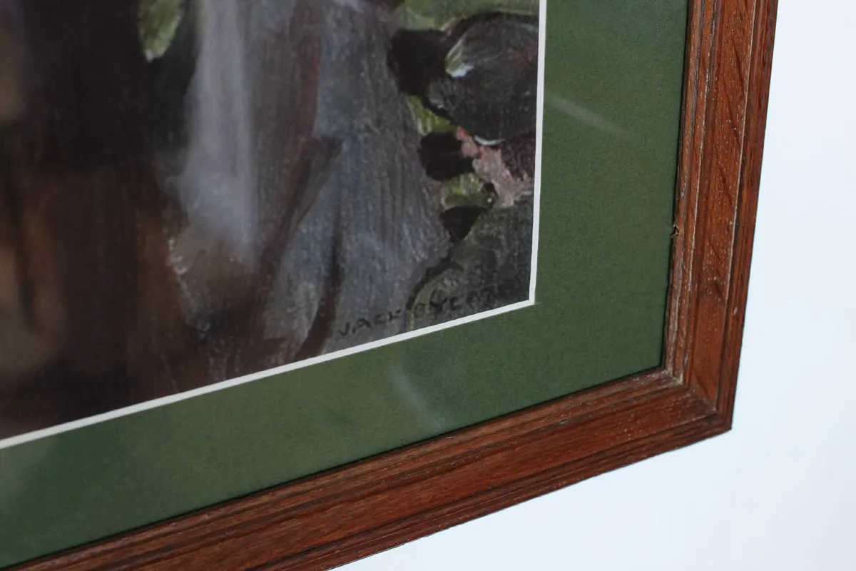 Jack B. Yeats Print in Vintage Frame - Image 4