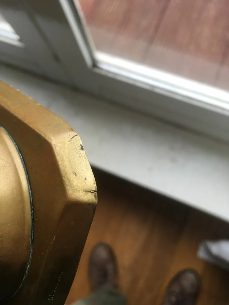 Pair of Antique Brass Candlesticks - Image 2