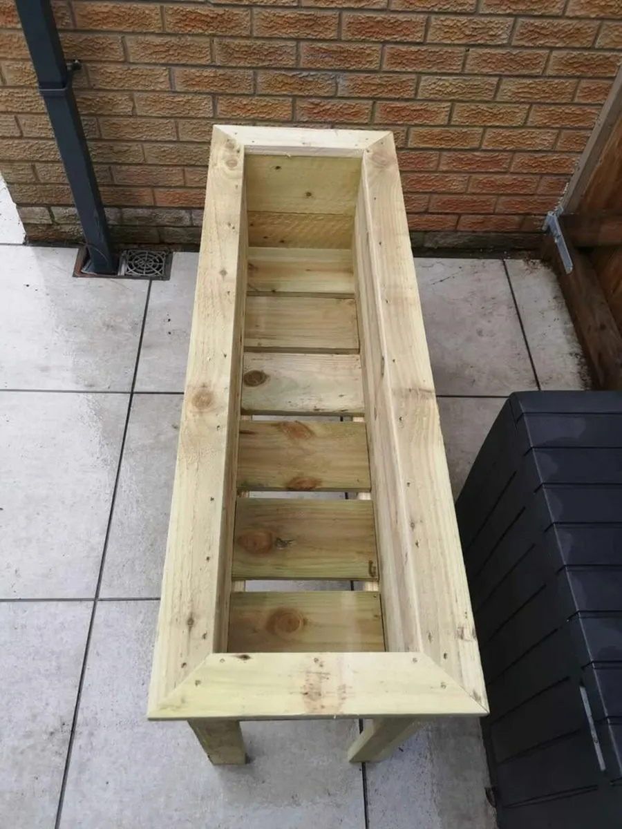 Square Wooden Flower/Vegetable Planter - Image 3